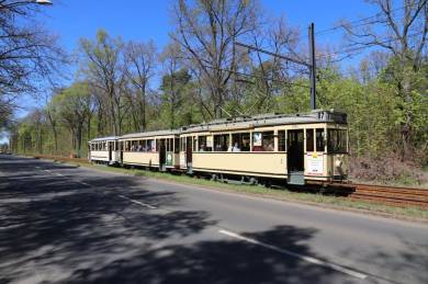 Der Dreiwagenzug auf dem Müggelseedamm