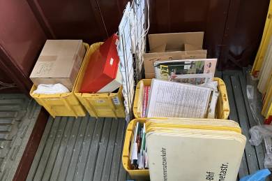 Alles gepackt für den Souvenirstand am U-Bahnmuseum