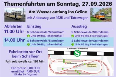 Plakat der Themenfahrt