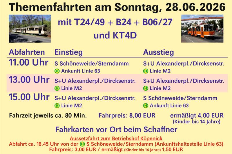 28.06.2026 Themenfahrten