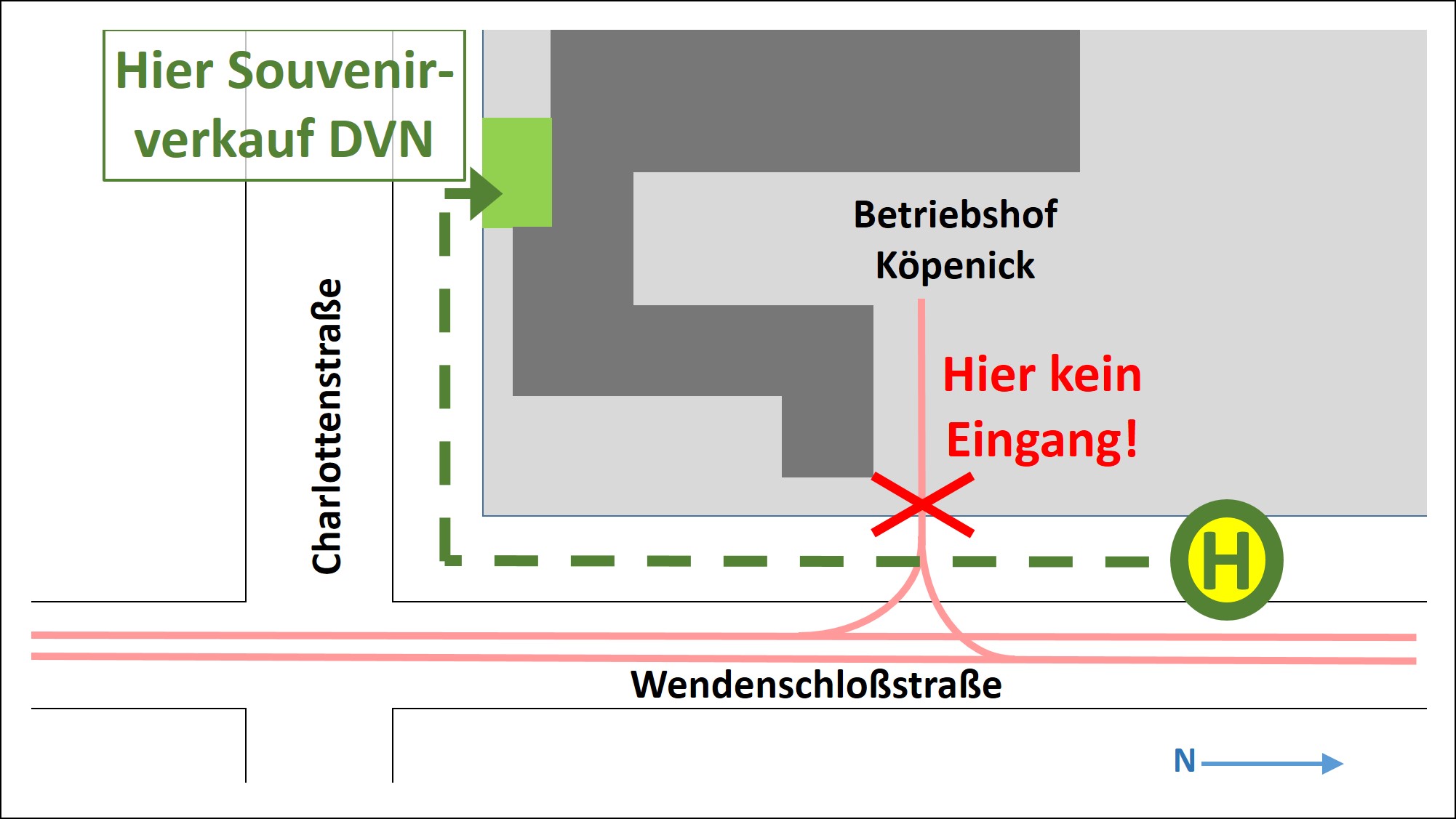 Zugang Betriebshof Köpenick